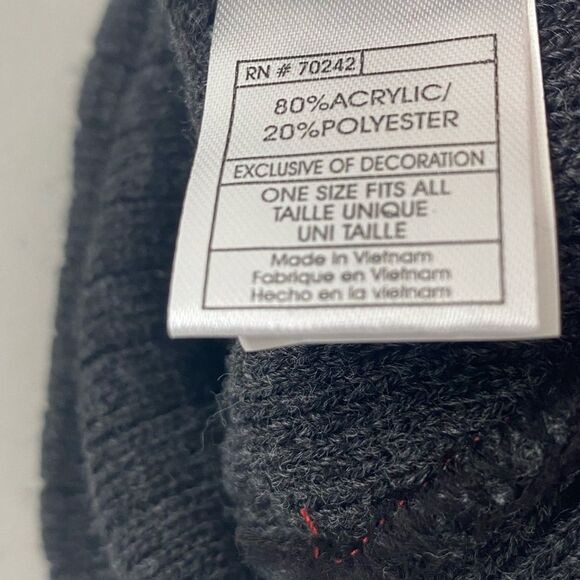 NWT NCAA Washington State Cougars Youth Below Zero Red Black Knit Beanie Hat - Picture 8 of 9